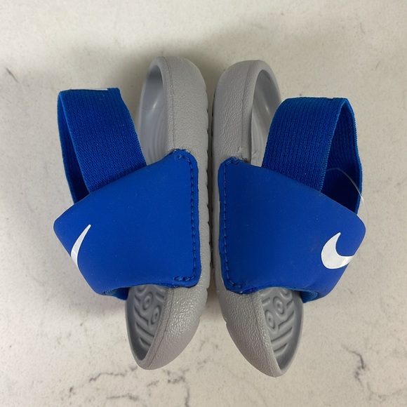 Nike Toddlers Kawa Slides Size 2C, Blue, BV1094-400 New - Picture 10 of 16